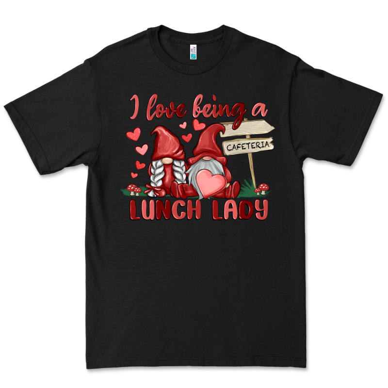 I Love Being A Lunch Lady Premium Tee by MaliasSmallBusiness | Teevron
