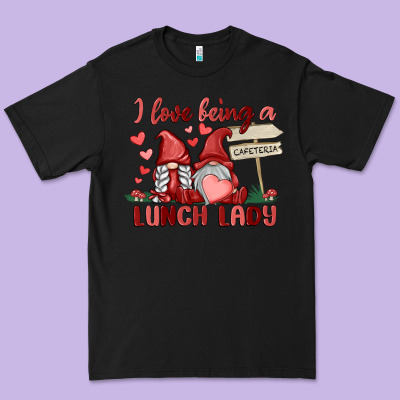 I Love Being A Lunch Lady Premium Tee Designed By Maliassmallbusiness