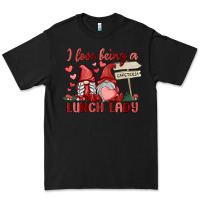 Black i love being a lunch lady Premium Tee - MaliasSmallBusiness