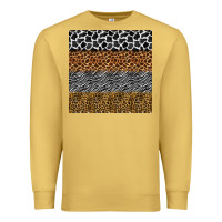 Antique Gold safari animals seamless pattern Premium Sweatshirt - BundleAndBundleShop