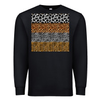Black safari animals seamless pattern Premium Sweatshirt - BundleAndBundleShop