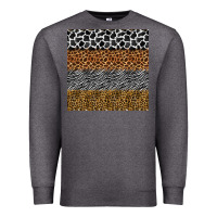 Charcoal Heather safari animals seamless pattern Premium Sweatshirt - BundleAndBundleShop