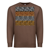 Chestnut safari animals seamless pattern Premium Sweatshirt - BundleAndBundleShop