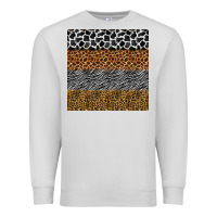 Dove Grey safari animals seamless pattern Premium Sweatshirt - BundleAndBundleShop
