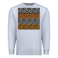 Heather Grey safari animals seamless pattern Premium Sweatshirt - BundleAndBundleShop