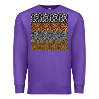 Purple safari animals seamless pattern Premium Sweatshirt - BundleAndBundleShop