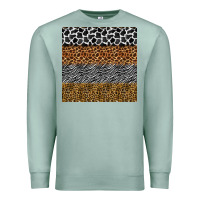 Seafoam safari animals seamless pattern Premium Sweatshirt - BundleAndBundleShop