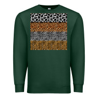 Sports Green safari animals seamless pattern Premium Sweatshirt - BundleAndBundleShop