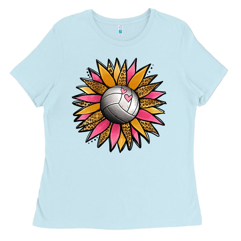 Volleyball Sunflower Ladies Tee by Jasminsmagicworld | Teevron