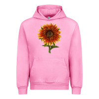 Fuchsia Pink The  Sunflower Urban Hoodie - LillyAllenDesigns