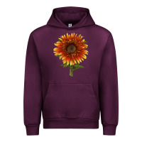 Mauve Wine The  Sunflower Urban Hoodie - LillyAllenDesigns