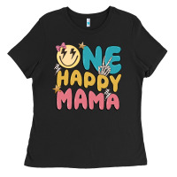 Black one happy mama Ladies Tee - MaliasSmallBusiness
