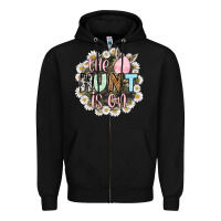 Black Easter Day The hunt is on Zipper Hoodie - OliviaCreatesArt