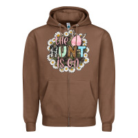 Chestnut Easter Day The hunt is on Zipper Hoodie - OliviaCreatesArt