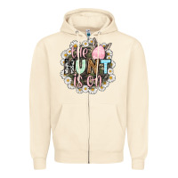 Sandshell Easter Day The hunt is on Zipper Hoodie - OliviaCreatesArt