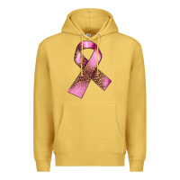 Antique Gold Breast Cancer ribbon Premium Hoodie - FaDigitalArtStudio