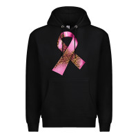Black Breast Cancer ribbon Premium Hoodie - FaDigitalArtStudio