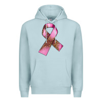 Blue Mist Breast Cancer ribbon Premium Hoodie - FaDigitalArtStudio