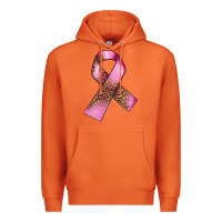 Carrot Breast Cancer ribbon Premium Hoodie - FaDigitalArtStudio