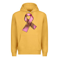 Mustard Breast Cancer ribbon Premium Hoodie - FaDigitalArtStudio