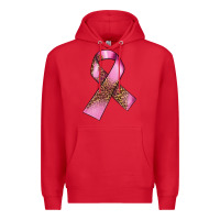 Red Breast Cancer ribbon Premium Hoodie - FaDigitalArtStudio