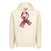 Sandshell Breast Cancer ribbon Premium Hoodie - FaDigitalArtStudio