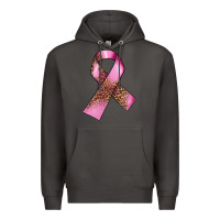 Smoke Breast Cancer ribbon Premium Hoodie - FaDigitalArtStudio