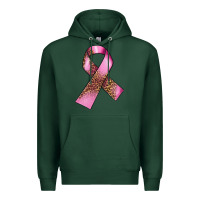 Sports Green Breast Cancer ribbon Premium Hoodie - FaDigitalArtStudio