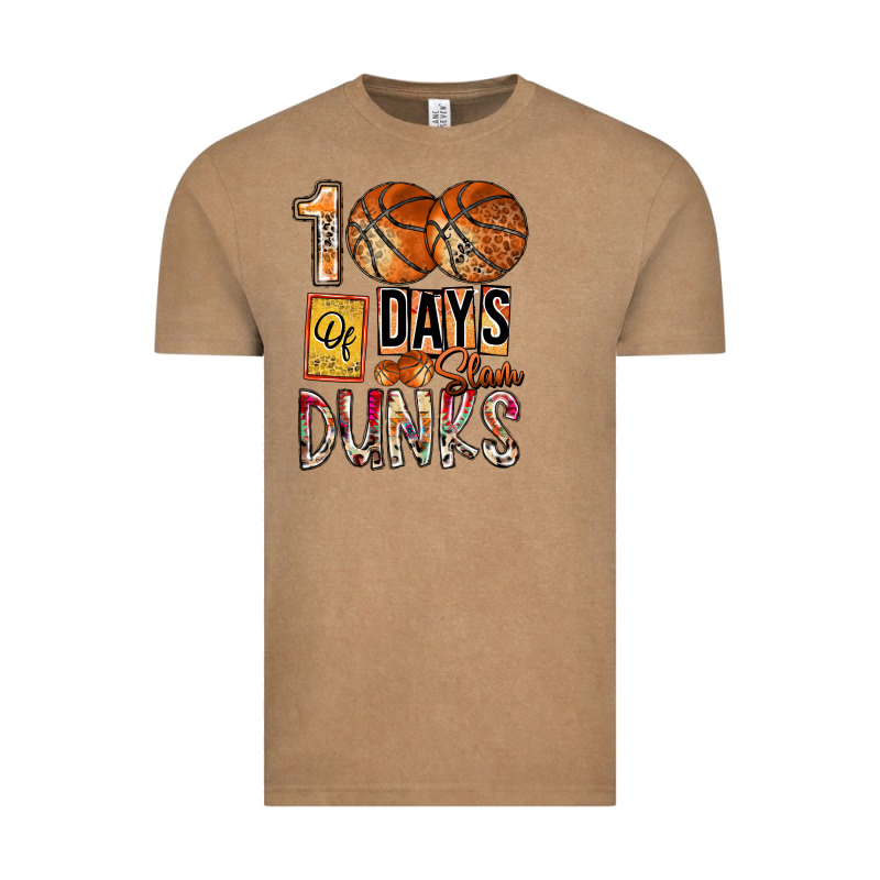 100 Of Days Slam Dunks Vintage Tee by SublimationCraftShop | Teevron