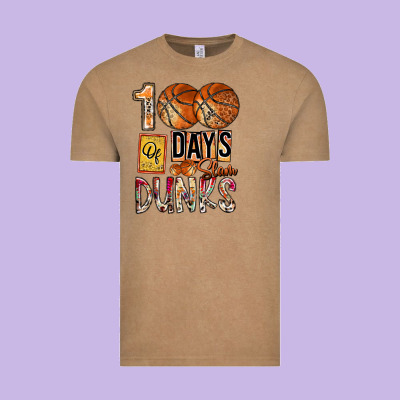 100 Of Days Slam Dunks Vintage Tee Designed By Sublimationcraftshop