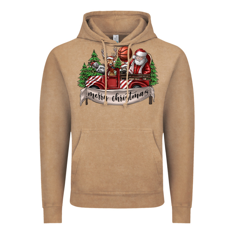 Merry Christmas Vintage Hoodie by SublimationCraftShop | Teevron