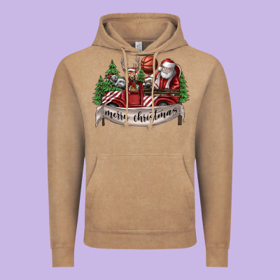 Merry Christmas Vintage Hoodie Designed By Sublimationcraftshop