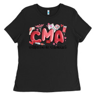 Black valentines day cma Ladies Tee - MaliasSmallBusiness