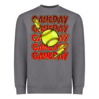 Storm Game day softball lightning bolt Heavyweight Sweatshirt - HowdyJamesFarm