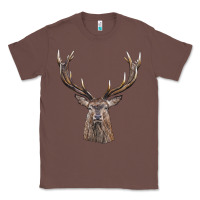 Chestnut elk deer head Classic Tee - LillyAllenDesigns
