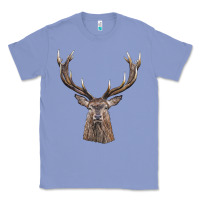 Colony Blue elk deer head Classic Tee - LillyAllenDesigns