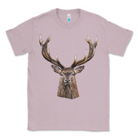 Lilac elk deer head Classic Tee - LillyAllenDesigns