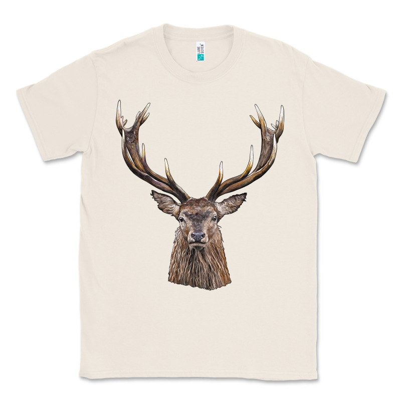 Elk Deer Head Classic Tee by LillyAllenDesigns | Teevron