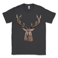 Smoke elk deer head Classic Tee - LillyAllenDesigns