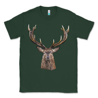 Sports Green elk deer head Classic Tee - LillyAllenDesigns