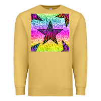 Zebra Glitter Star Seamless Pattern Premium Sweatshirt | Teevron