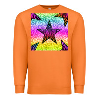 Carrot zebra glitter star seamless pattern Premium Sweatshirt - BundleAndBundleShop