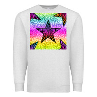 Oatmeal Heather zebra glitter star seamless pattern Premium Sweatshirt - BundleAndBundleShop