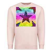 Pale Pink zebra glitter star seamless pattern Premium Sweatshirt - BundleAndBundleShop
