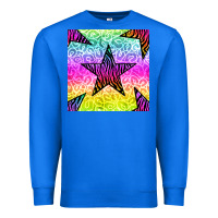 True Royal zebra glitter star seamless pattern Premium Sweatshirt - BundleAndBundleShop