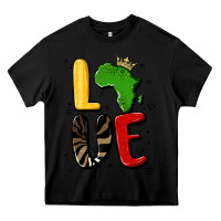 Black africa love Heavy Core Tee - MaliasSmallBusiness