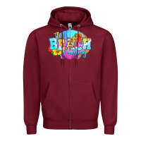 Burgundy The beach is calling Zipper Hoodie - FaDigitalArtStudio