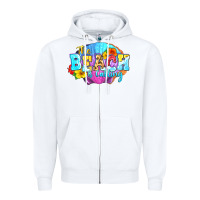 White The beach is calling Zipper Hoodie - FaDigitalArtStudio