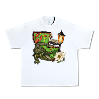 White louisiana state Urban Heavy Tee - BarkalooDesign