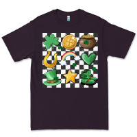 Plum checker board lucky charms Premium Tee - MaliasSmallBusiness
